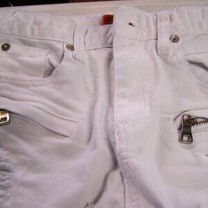 Dstakt Denim White Distressed Jeans Size 11-12